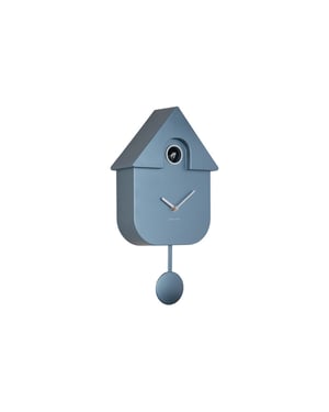 Karlsson wandklok modern cuckoo metallic metallic dark blue