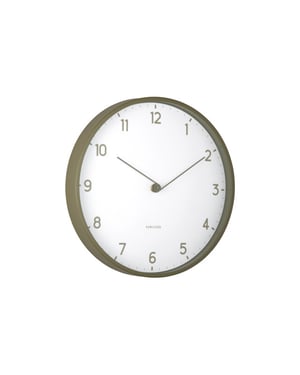 Karlsson wandklok sencillez army green- Ø30cm