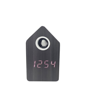 Karlsson wekker cuckoo led hout