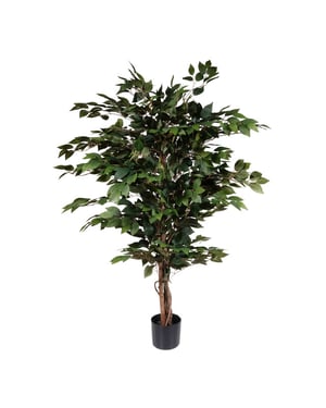 Kopu ® kunstplant ficus benjamina 120 cm in zwarte pot 1260 bladeren
