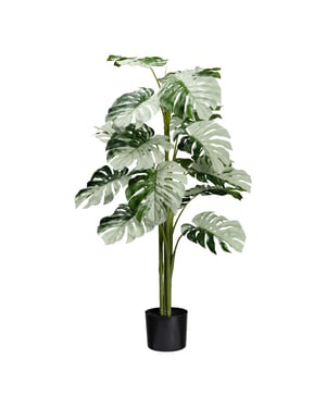 Kopu ® kunstplant monstera variegata half moon 115 cm 16 bladeren