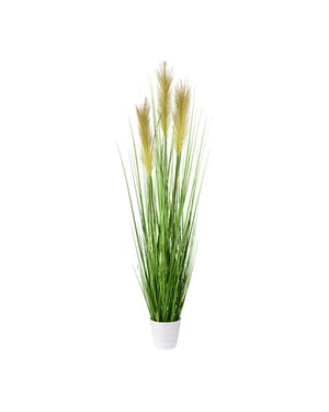 Kopu ® kunstplant pampusgras 95 cm 3 pluimen in witte pot