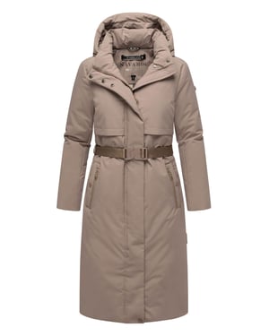 Navahoo dames winterparka WALDBUMMLER – weerbestendig & stijlvol met tailleceintuur