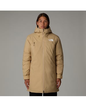 Women's TNF Range Down Parka  Khaki Stone