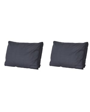 Madison lounge rugkussen basic black ca. 40x60 cm set van 2