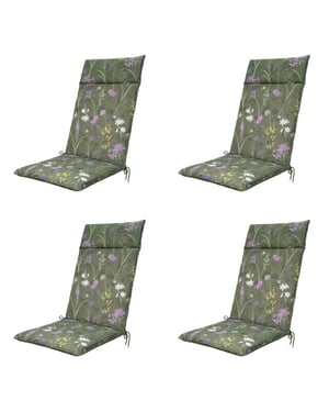 Madison tuinstoelkussen hoge rug donna green canvas eco+ ca. 120x50 cm -