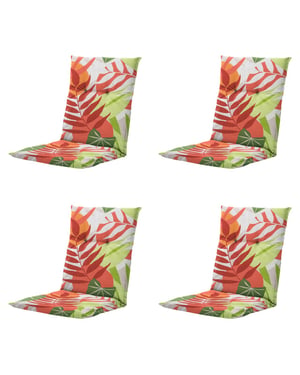 Madison tuinstoelkussen lage rug iven terra ca. 105x50 cm set van 4