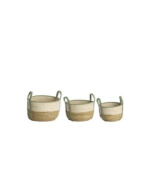 Light & Living mand kin Ø33x23cm - set van 3