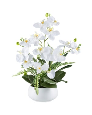 Kopu ® kunstbloem orchidee 55 cm 4 takken op schaal phalaenopsis