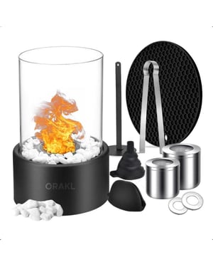 Orakl Luxe tafelhaard torch zwart