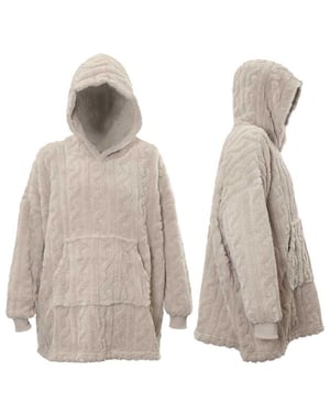 Unique Living hoodie pleun 70x50cm chateau grey