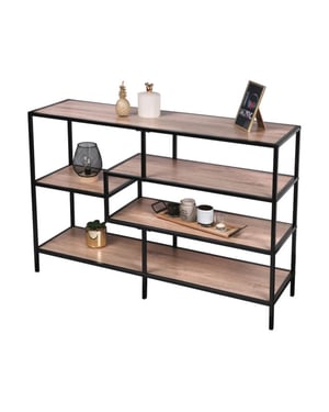 WDMT Bibliotheekkast met 5 houten planken