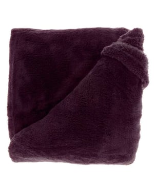 Unique Living plaid justin 150x200cm dark purple