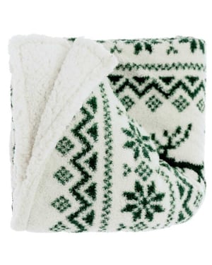 Unique Living plaid mirre dark green 130x160cm