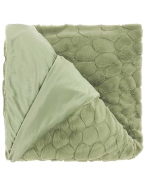Unique Living plaid daaf tea green -150x200cm