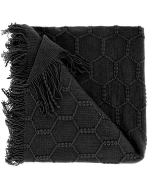 Unique Living plaid fee black 127x152cm