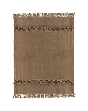 Unique Living plaid saba 130x180cm coconut