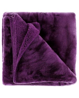 Unique Living plaid torvah 150x200cm dark purple