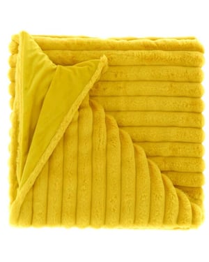 Unique Living | plaid peppe 150x200cm bamboo yellow