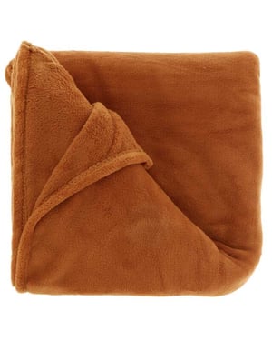 Unique Living plaid claudi 130x160cm leather brown