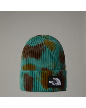 Tie Dye Logo Box Beanie Oxidized Bronze/Apricot