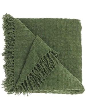 Unique Living plaid verlin winter green -130x180cm