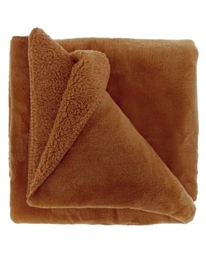 Unique Living | plaid torvah 150x200cm leather brown
