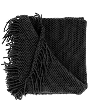 Unique Living plaid kos black 127x152cm