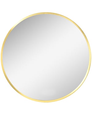 4goodz Ronde spiegel 50 cm met aluminium frame -
