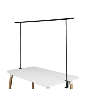 WDMT Verstelbare tafelklem 137 tot 250 x 6 x 8,5 cm mat zwart