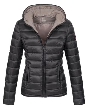 Marikoo dam quiltad jacka Lucy med huva & lätt vaddering