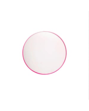 House Vitamin Mirror wall mirror round metal pink Ø60cm
