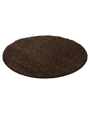 Muratap Basic rond shaggy vloerkleed hoogpolig- 200 cm rond