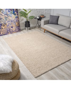 Muratap Loca shaggy vloerkleed hoogpolig- 300x300 cm vierkant