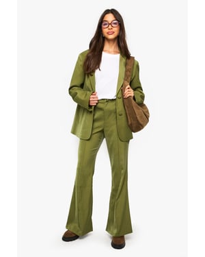 Tailored Slim Flare Trousers