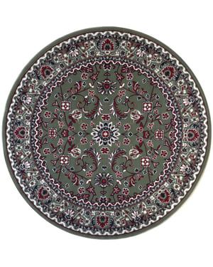 Muratap Nain klassiek rond laagpolig oosters vloerkleed vintage tapijt -