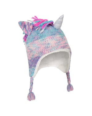 Mountain Warehouse Kinder/Kinder Unicorn Bomber Hat (Blauw/roze)