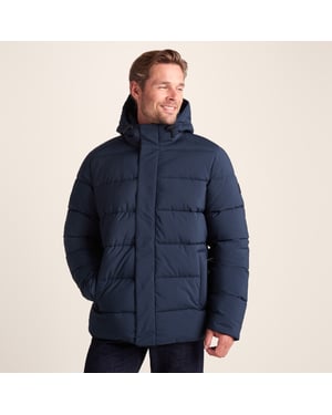 Tunnard Mens Padded Short Jacket - Dark Indigo