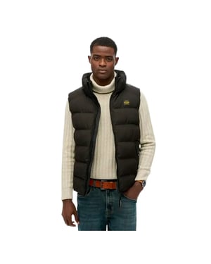 Superdry Essential mouwloze gewatteerde jas voor heren