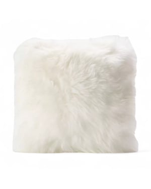 Genuine Sheepskin Ivory 40x40cm Real Wool Single Sided Cushion