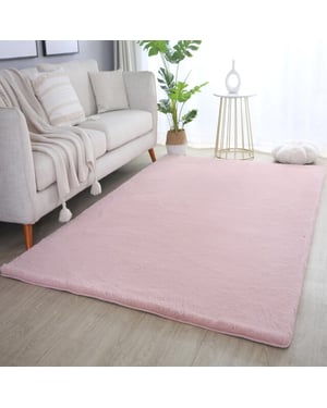 Muratap Pouffy fluffy hoogpolig vloerkleed uni kleur - woonkamer tapijt -