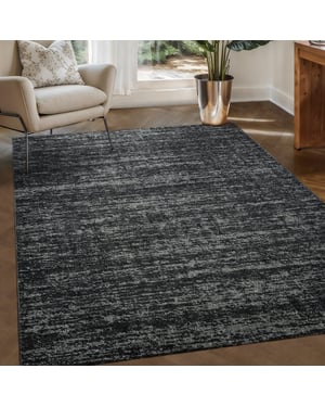 Muratap Relax oslo laagpolig effen vloerkleed modern tapijt zwart- 160x230 cm