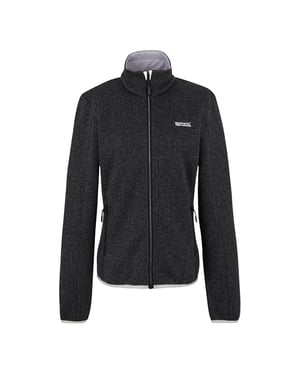Regatta Dames Newhill Volledige Rits Fleece Jacket (Zwart/Oester Champignon)