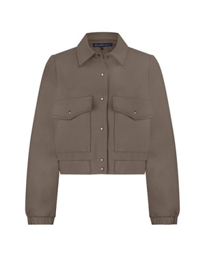 Red Button Bomber srb4673 jkt punta warm taupe