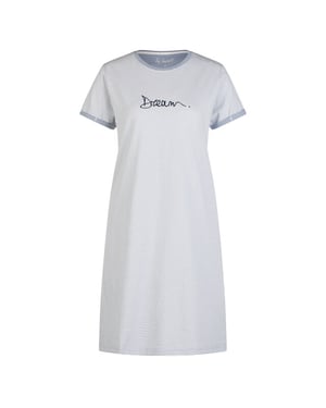By Louise Essential dames nachthemd korte mouw gestreept