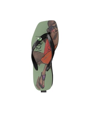 Uzurii Beach cocktail girl mid heel groen