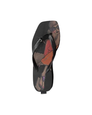 Uzurii Beach cocktail girl mid heel zwart