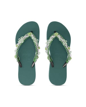 Uzurii Macrame green blossom bosgroen