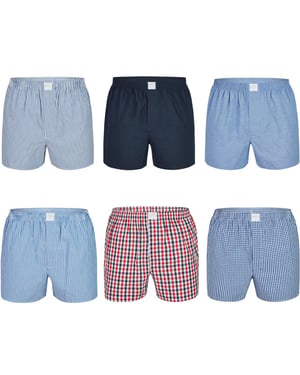 MG-1 Wijde boxershorts heren 6-pack classics multipack