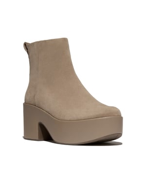 FitFlop Platfforms suede heeled ankle boots